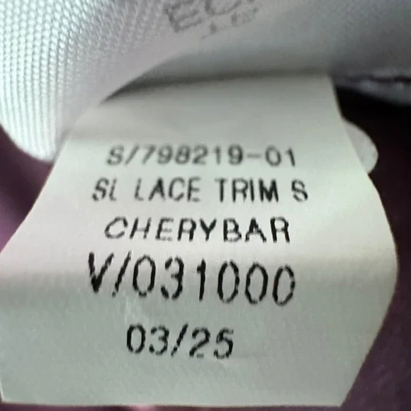 Old Navy Women's XS Slip Dress Burgundy Lace Trim V-Neck Midi NEW - Picture 7 of 8